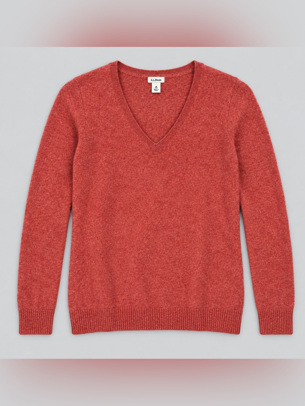 LL Bean Womens 100% Cashmere Sweater Medium Quiety Luxury Soft Girl Preppy